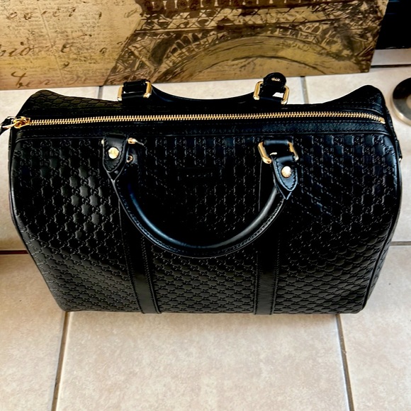 AUTHENTIC GUCCI GUCCISSIMA BOSTON SATCHEL SHOULDER BAG - Picture 8 of 17